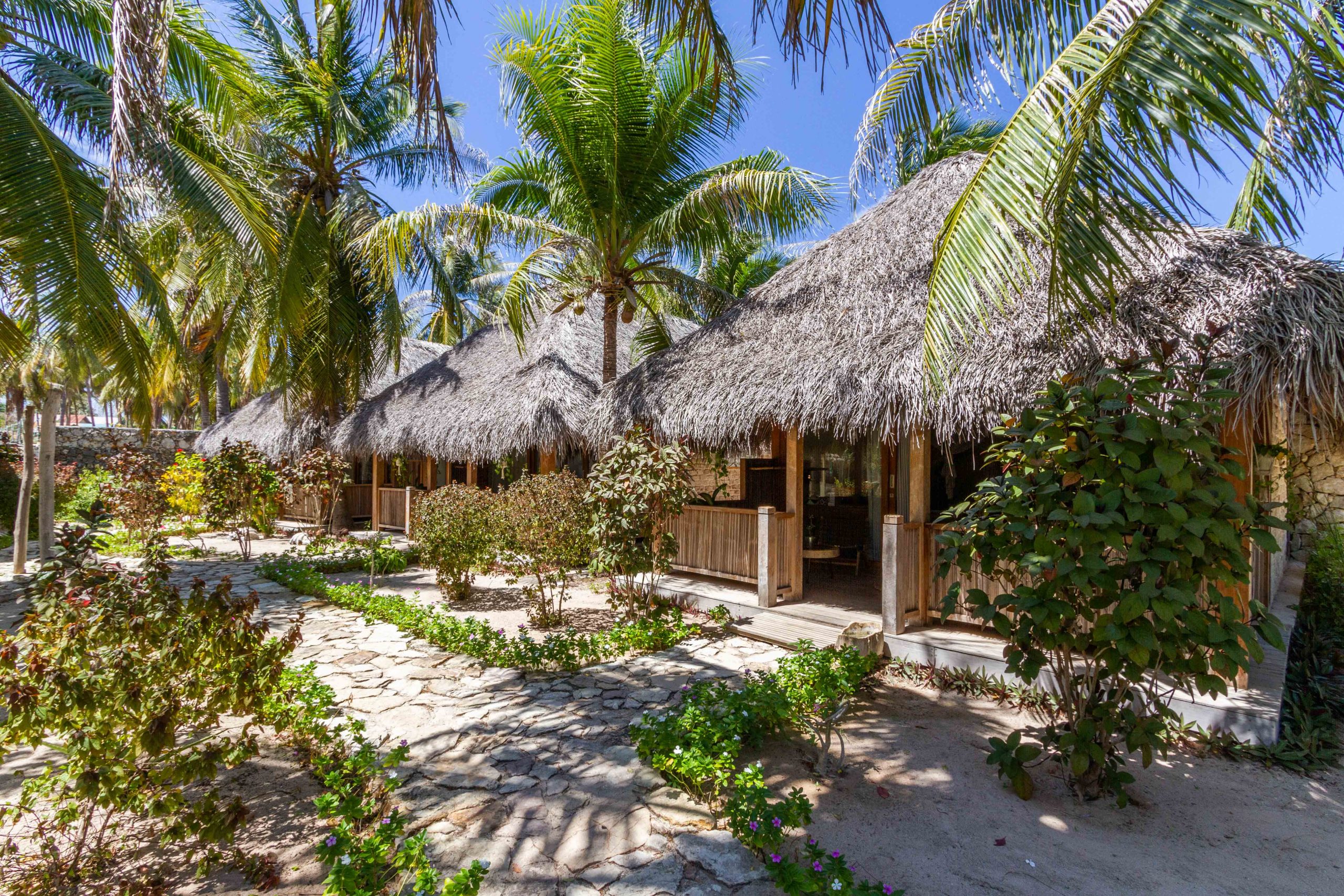 Yoga Garden Bungalows, a small garden with palm trees and tropical ...